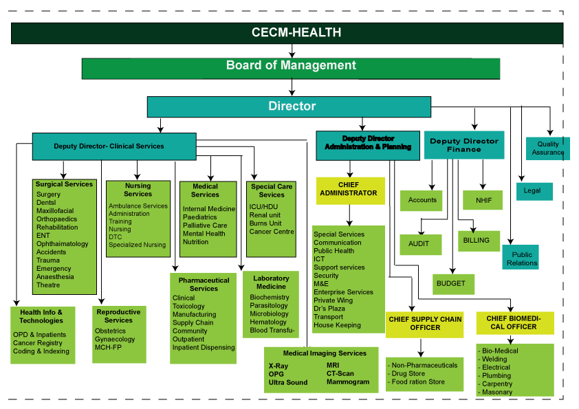 Organizational Structure Meru Teaching Referral Hospital